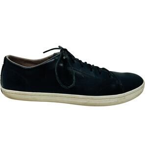 Cole Haan Smooth Leather Lace Up Shoe Sneaker Black - 12